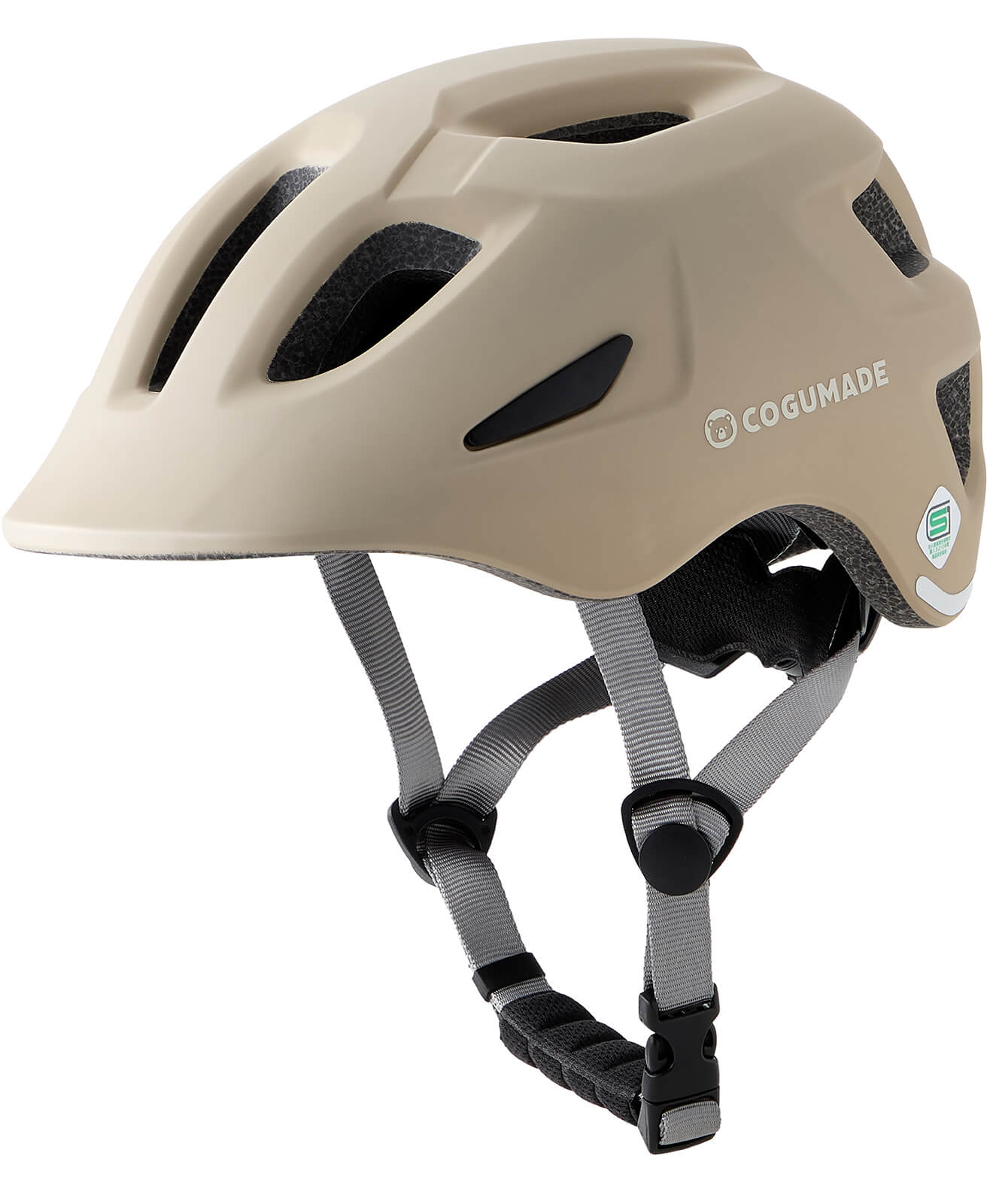 子供用自転車ヘルメット スポーツタイプ S タン